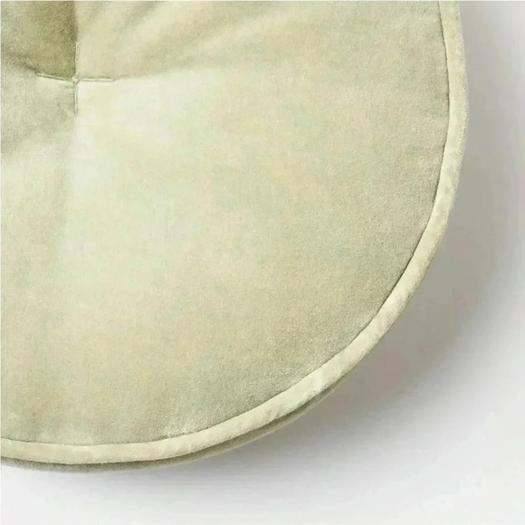 Velvet Round Throw Pillow Light Sage - Threshold designed with Studi… - Picture 4 of 6
